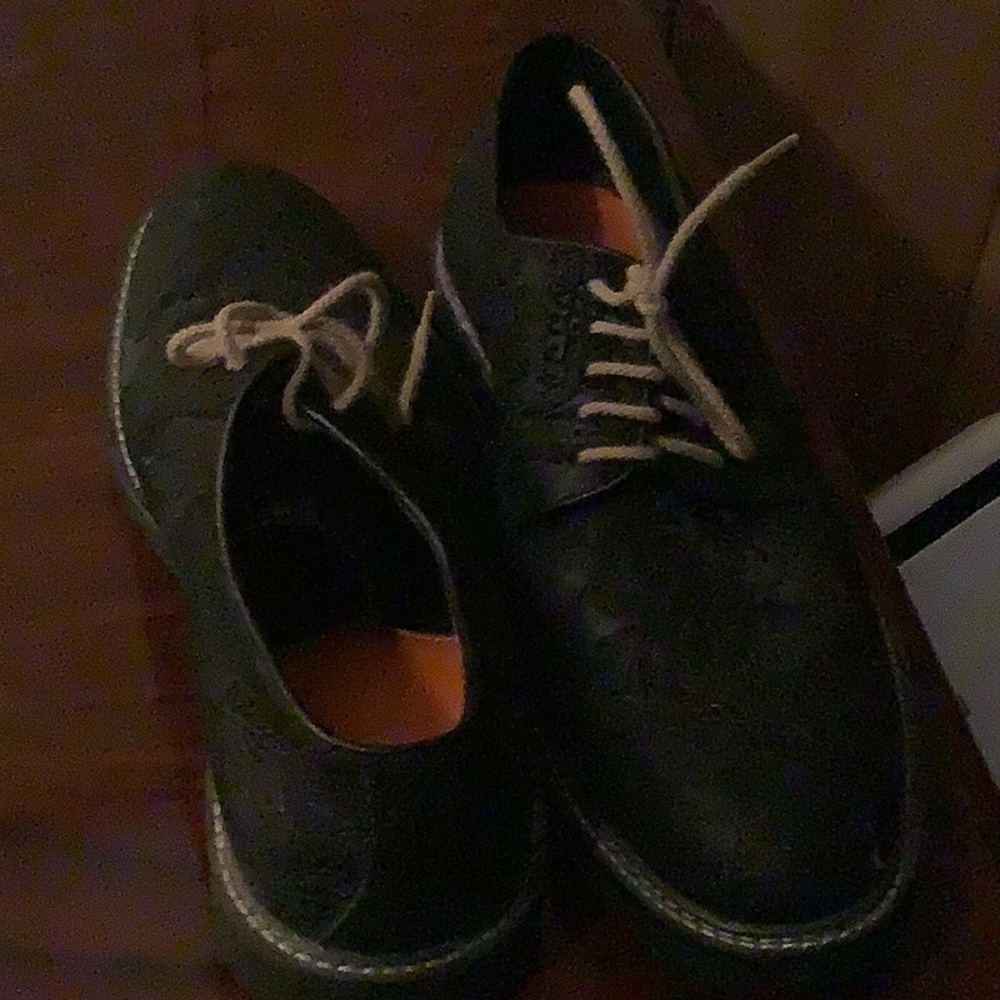 TALLIA Black Lace-Up Derbys